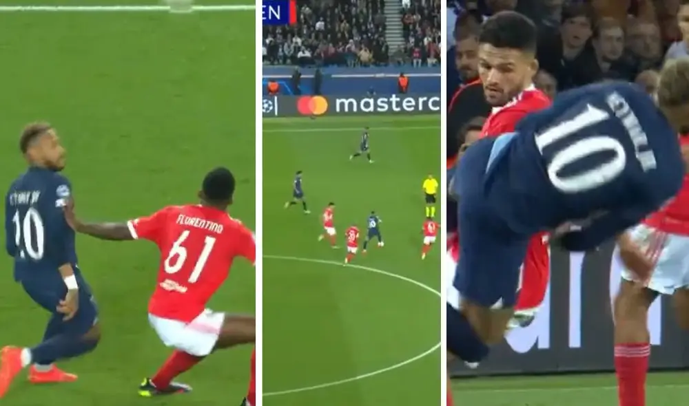 Neymar Junior viene regalando magia ante los encarnados. Foto: captura/ESPN