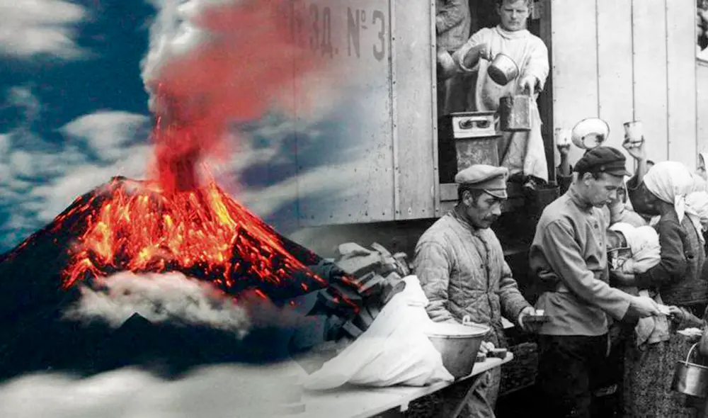El volcán Huaynaputina erupcionó en 1600 y provocó diversos daños en Moquegua y el mundo. Foto: composición Fabricio Oviedo/LR/IGP/La Vanguardia