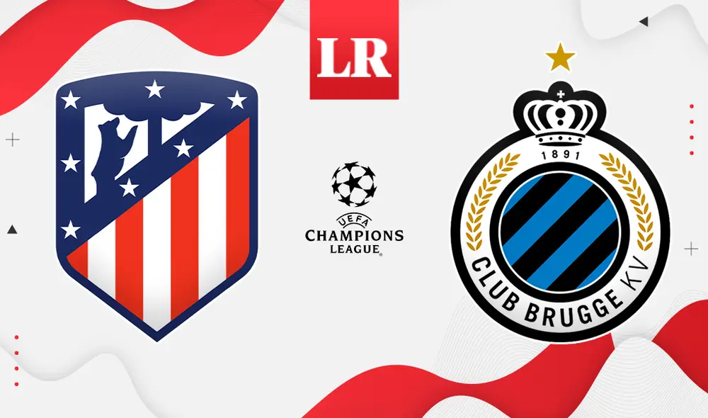 Atlético Madrid vs. Brujas se medirán por la Champions League. Foto: composición de Jazmin Ceras/La República