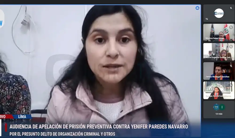 Juez Iván Quispe Aucca decidirá sobre apelación contra la orden de prisión preventiva a Yenifer Paredes. Foto: captura/Justicia TV
