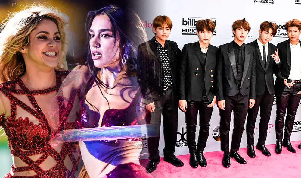 Shakira, Dua Lipa y BTS serían las estrellas de  Qatar 2022. Foto: composición LR/ Fabrizio Oviedo/  AFP