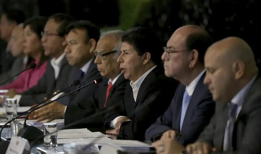 Pedro Castillo se pronuncia sobre la denuncia constitucional presentada por la fiscal de la Nación, Patricia Benavides. Foto: Presidencia