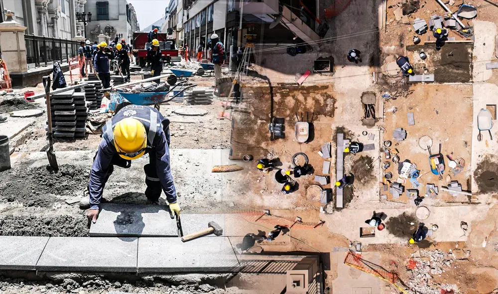 Peatonalización del Centro Histórico de Lima: obra de la municipalidad metropolitana será entregada antes de fin de año. Foto: composición de Jazmin Ceras/LR/Andina