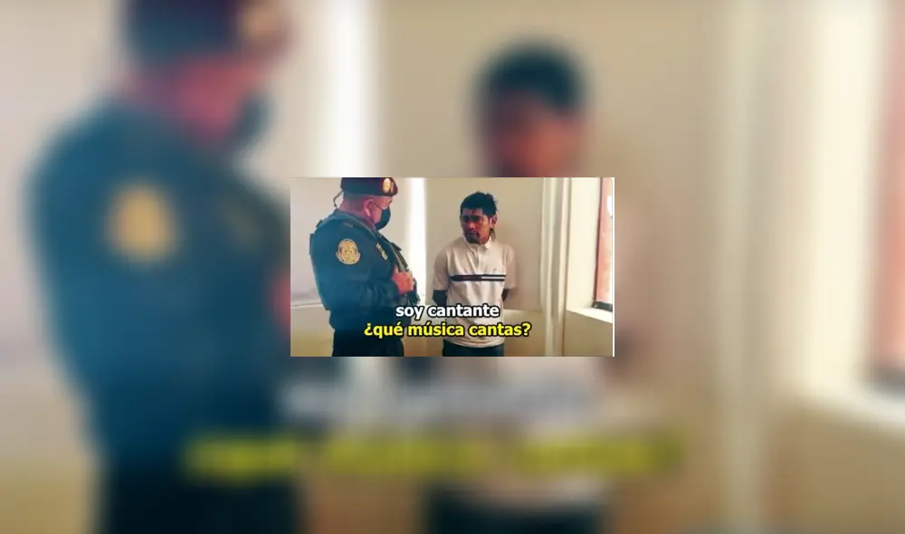 Un hombre detenido en el Callao quiso hacer gala de su talento urbano. Foto captura de Panamericana Un hombre detenido en el Callao quiso hacer gala de su talento urbano. Foto captura de Panamericana