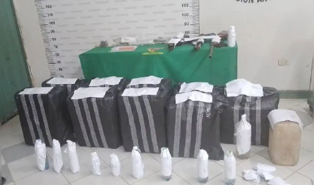 La droga estaba lista para ser acondicionada y transportada a otras localidades. Foto: Ministerio Público-Distrito Fiscal Amazonas