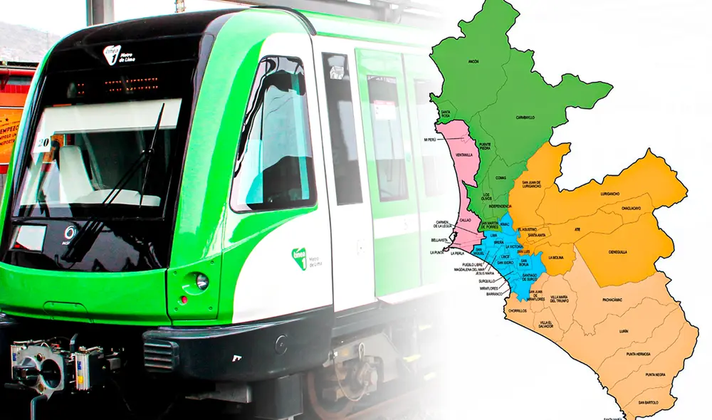 Metro de Lima: las cinco líneas unirán diversos distritos de Lima. Foto: composición Gerson Cardoso/LR/ATU