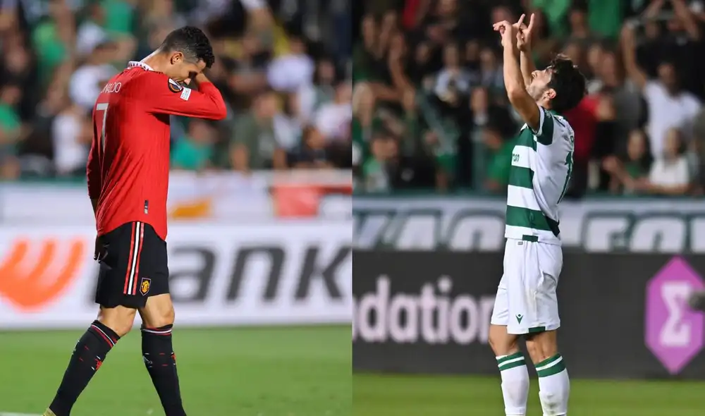 Cristiano Ronaldo solo lleva un gol en la presente Europa League. Foto: composición LR/ EFE Cristiano Ronaldo solo lleva un gol en la presente Europa League. Foto: composición LR/ EFE