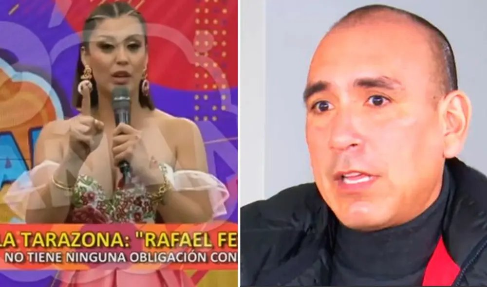 Karla Tarazona y Rafael Fernández. Foto: Composición LR / Captura Panamericana / ATV Karla Tarazona y Rafael Fernández. Foto: Composición LR / Captura Panamericana / ATV