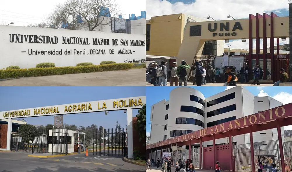 Conoce las 7 universidades destacadas del país del sector público. Foto: composición LR/Carlos Contreras/Universidad Nacional del Altiplano/Andina