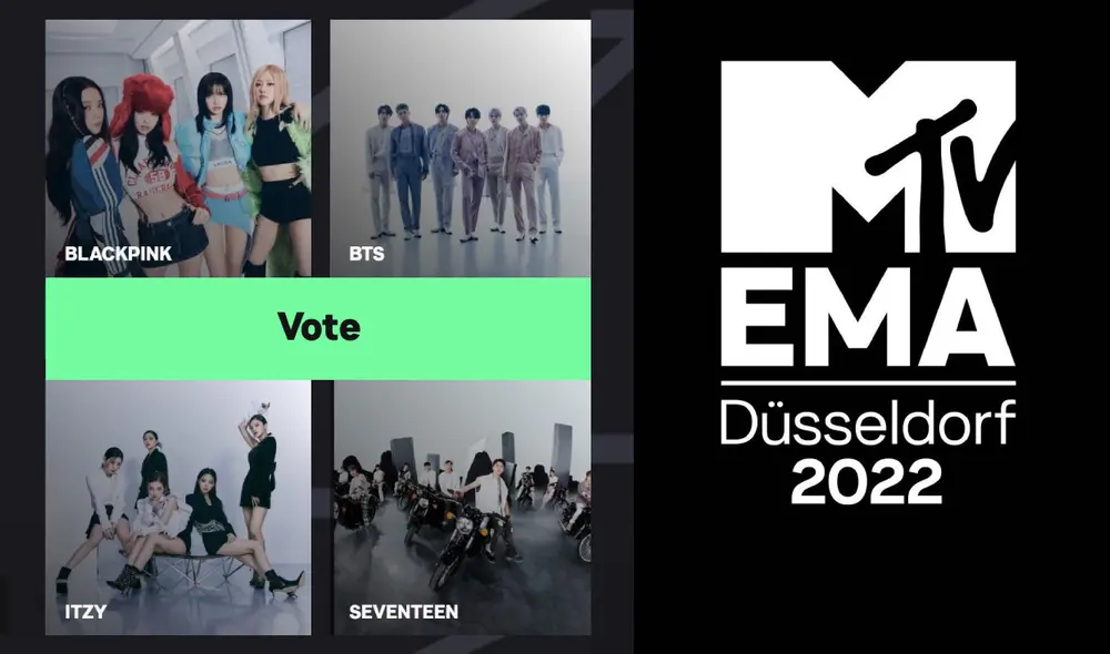 Idols del k-pop figuran en siete categorías de los MTV EMA 2022. Foto: composición LR/MTV