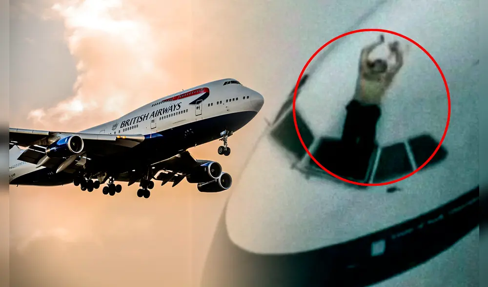 El piloto del vuelo 5390 de British Airways, Tim Lancaster, tuvo que soportar temperaturas de hasta -10°C al quedar suspendido del avión. Foto: composición LR/ La Razón/Discovery El piloto del vuelo 5390 de British Airways, Tim Lancaster, tuvo que soportar temperaturas de hasta -10°C al quedar suspendido del avión. Foto: composición LR/ La Razón/Discovery