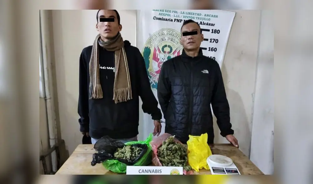 En total se incautaron 800 gramos de la ilícita mercancía. Foto: PNP En total se incautaron 800 gramos de la ilícita mercancía. Foto: PNP