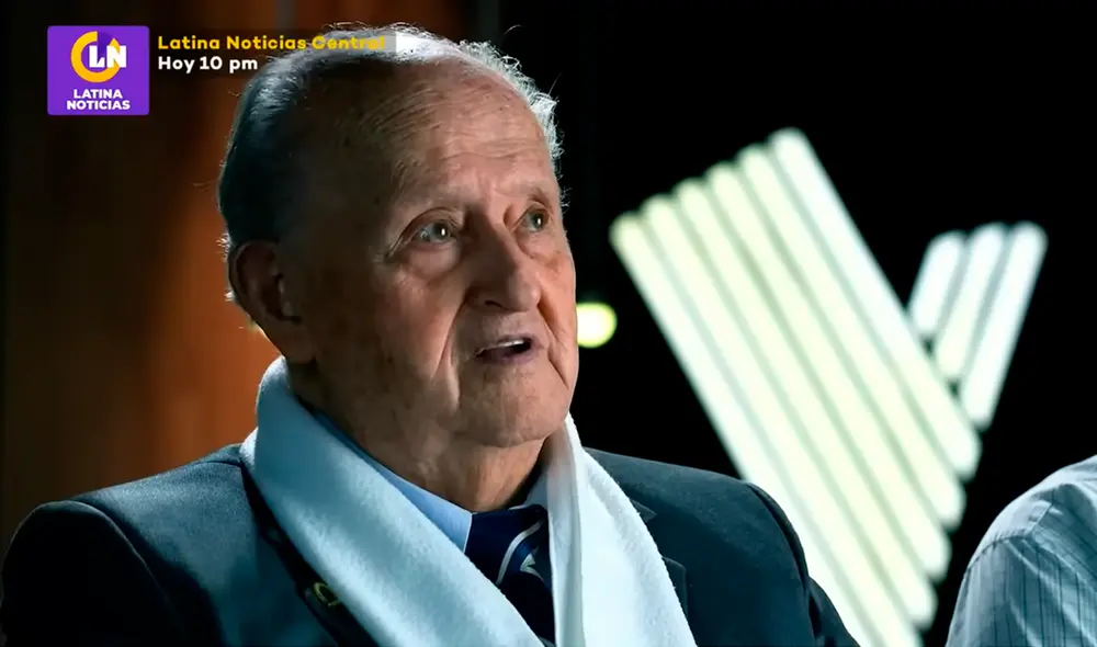 Otoniel Darío Villamonte es del Callao y tiene 93 años. Foto: Captura Latina