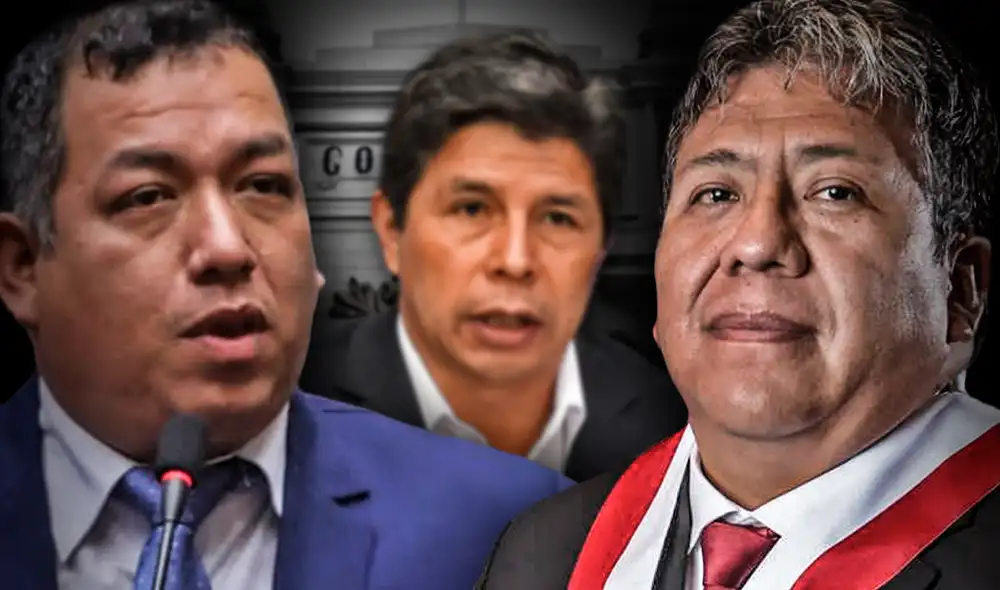 Darwin Espinoza y Jorge Flores son 2 de los 25 miembros de la Subcomisión de Acusaciones que votarán sobre la denuncia constitucional contra Pedro Castillo. Foto: composición de Fabrizio Oviedo/La República