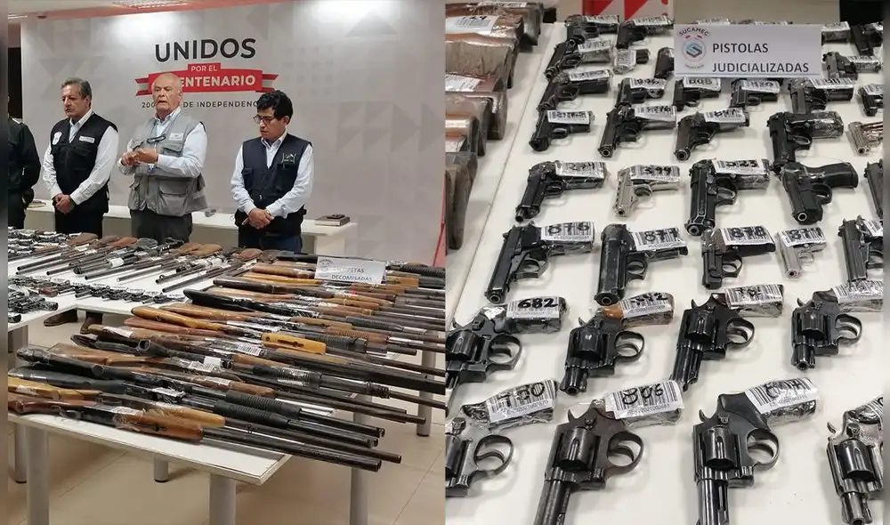 La pena por tenencia ilegal de armas de fuego oscila entre 6 a 10 años de prisión. Foto: Óscar Chumpitaz La pena por tenencia ilegal de armas de fuego oscila entre 6 a 10 años de prisión. Foto: Óscar Chumpitaz