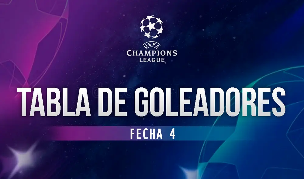 Conoce la tabla de goleadores de la UEFA Champions League tras la fecha 4 de fase de grupos. Foto: composición de La República