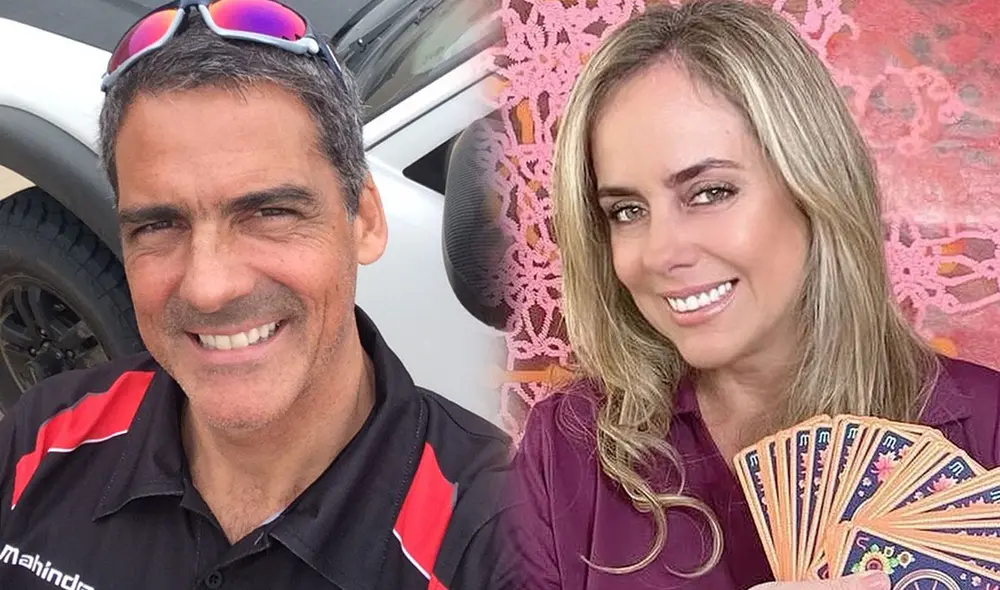 La famosa astróloga se casó con el reconocido piloto de rally. Foto: Josie Diez Canseco/Facebook - Ramón Ferreyros/Twitter