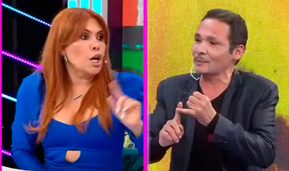 Magaly Medina no toleró a Kike Suero. Foto: capturas ATV Magaly Medina no toleró a Kike Suero. Foto: capturas ATV