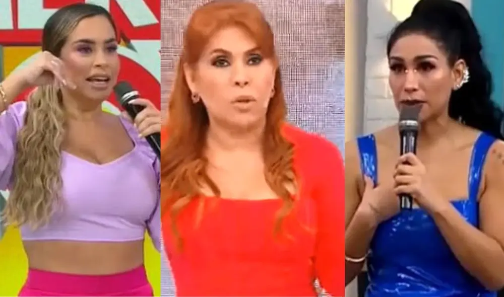 Magaly Medina cree que pelea entre Ethel Pozo y Leysi Suárez solo demuestra lo "hipócritas" que son en América Televisión. Foto: Composición La República/Captura América TV/Captura ATV Magaly Medina cree que pelea entre Ethel Pozo y Leysi Suárez solo demuestra lo "hipócritas" que son en América Televisión. Foto: Composición La República/Captura América TV/Captura ATV