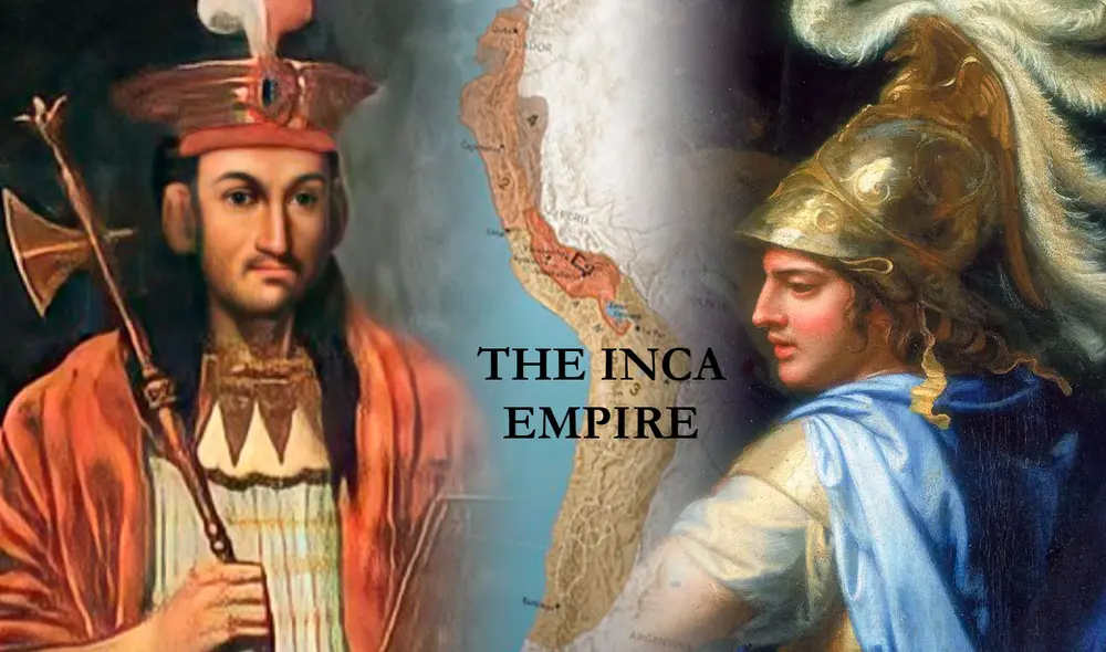 Túpac Yupanqui habría explorado un territorio más extenso que el propio Alejandro Magno. Foto: Composición LR/Sygic Travel/Research Gate/Encyclopedia Brittanica
