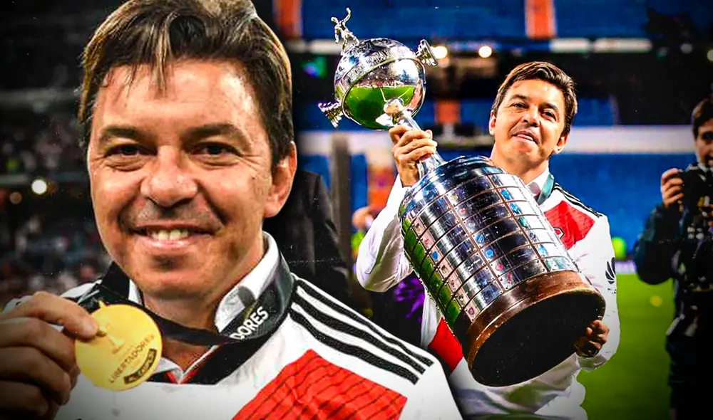 Marcelo Gallardo logró alzar 22 títulos con River Plate, repartidos entre su etapa como futbolista y posteriormente como técnico. Foto: composición de Gerson Cardoso / La República / Conmebol Marcelo Gallardo logró alzar 22 títulos con River Plate, repartidos entre su etapa como futbolista y posteriormente como técnico. Foto: composición de Gerson Cardoso / La República / Conmebol