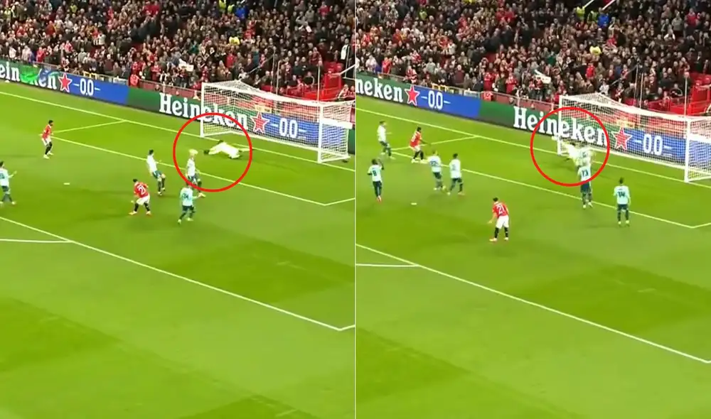 Francis Uzoho atajó dos remates en cuestión de segundos. Foto: captura ESPN