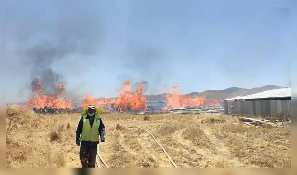 Siniestro fue sofocado luego de mucho esfuerzo. Foto: cortesía