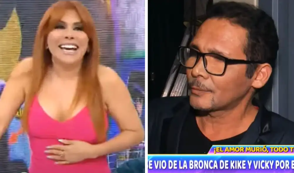 Magaly Medina captó a Kike Suero en una situación comprometedora con una mujer que no es su novia. Foto: captura ATV