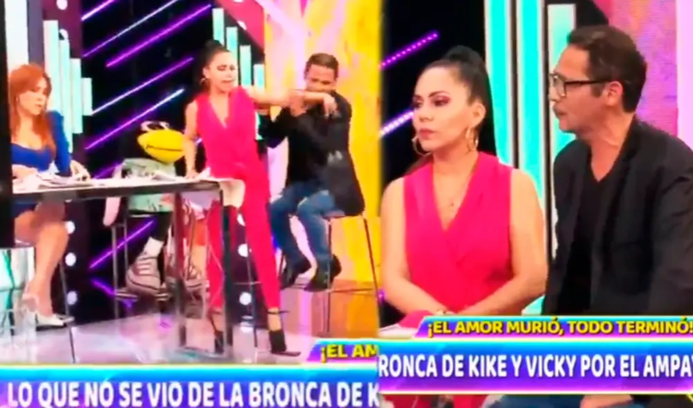 Kike Suero y Vicky Torero protagonizaron una fuerte discusión. Foto: captura ATV