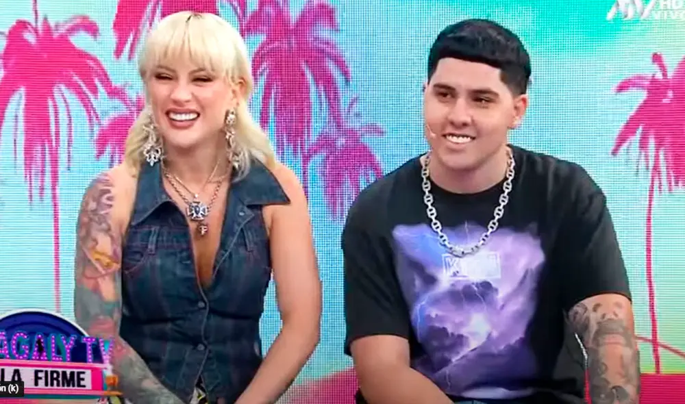 Leslie Shaw y ‘El Prefe’ anunciaron su compromiso. Foto: captura ATV