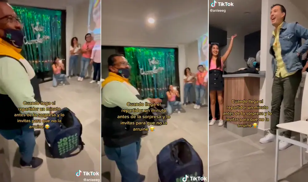 Miles de usuarios quedaron impresionados al ver esta escena. Foto: composición LR/TikTok/@anieeeg Miles de usuarios quedaron impresionados al ver esta escena. Foto: composición LR/TikTok/@anieeeg