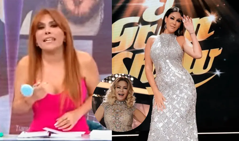 Magaly Medina le respondió a Tilsa Lozano tras respaldar a Gisela Valcárcel. Foto: composición LR/ATV/Instagram/Tilsa Lozano