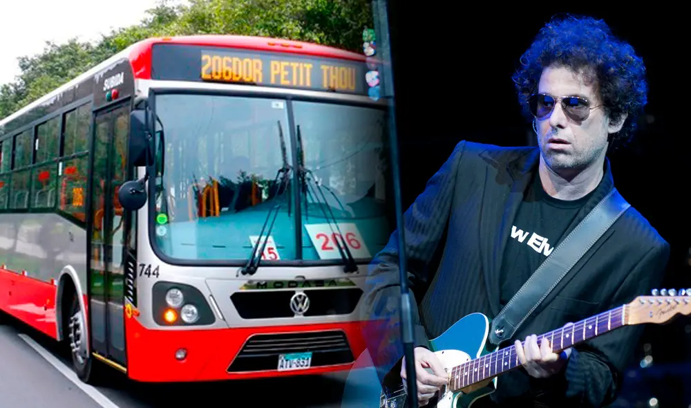 Este 15 de octubre, después del concierto de Andrés Calamaro, podrás retornar seguro a tu casa  gracias al servicio especial del Corredor Rojo. Foto: composición LR/ ATU/Wikipedia