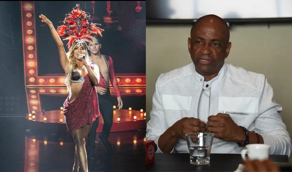 Gabriela Herrera, cantante, parte del espectáculo emitido por televisión nacional y Sergio George, productor musical. Foto: composición LR/gabrielaherreraoficial/Instagram/El Popular