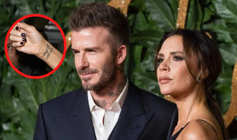 La estrella de Spice Girls solía tener las iniciales de su esposo escritas en su muñeca. Foto: composición LR/1News