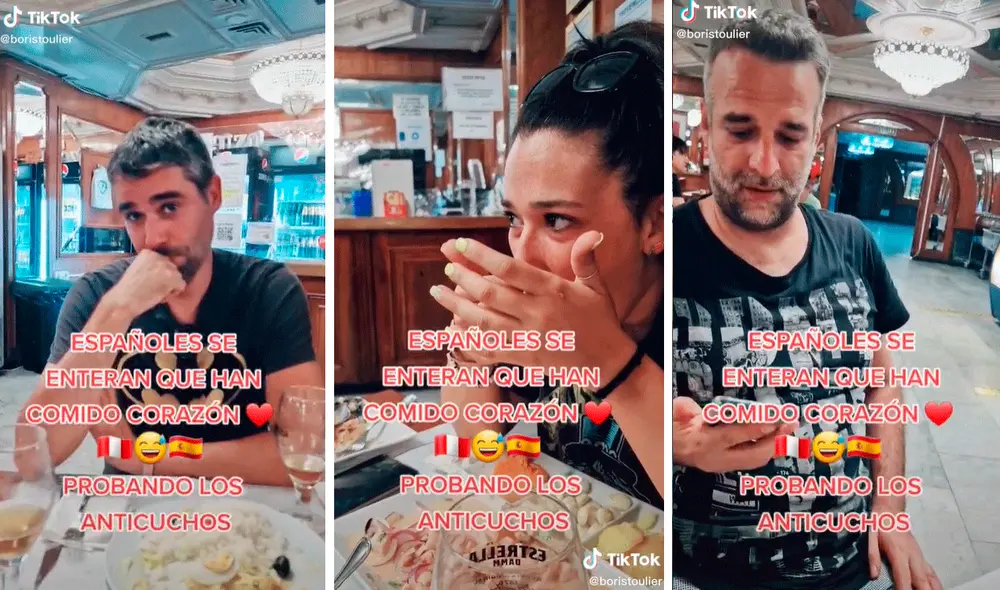 Los turistas se quedaron sin palabras al descubrir de qué estaban hechos los anticuchos peruanos. Foto: composición de LR/captura de TikTok/@Boristoulier