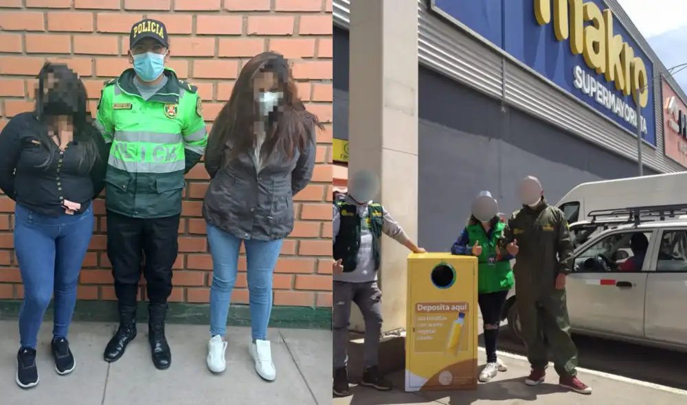 Detienen a 2 mujeres por robar productos de supermercado valorizados en S/ 4.588. Foto: PNP