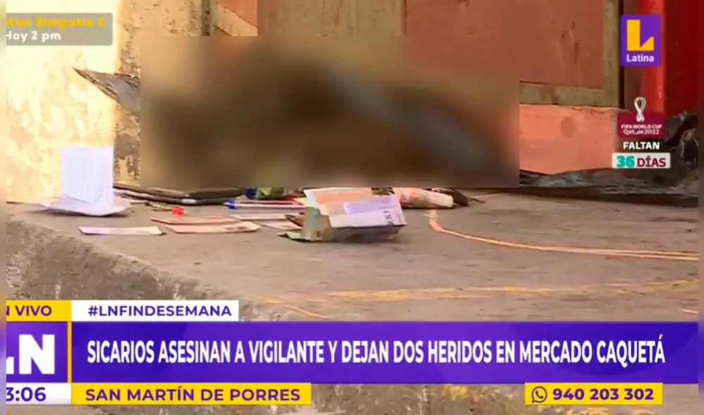 El crimen fue cometido por dos sujetos que ingresaron a la zona comercial en dos motocicletas con sus respectivos acompañantes. Foto: captura Latina El crimen fue cometido por dos sujetos que ingresaron a la zona comercial en dos motocicletas con sus respectivos acompañantes. Foto: captura Latina