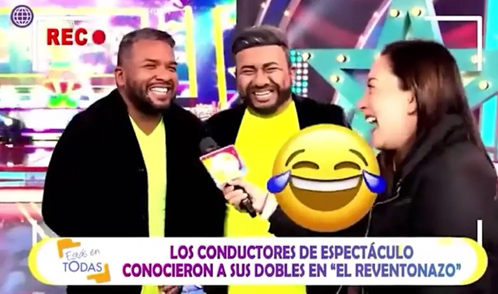 'Choca' Mandros protagonizó un divertido momento en "Estás en todas". Foto: captura de América TV 'Choca' Mandros protagonizó un divertido momento en "Estás en todas". Foto: captura de América TV
