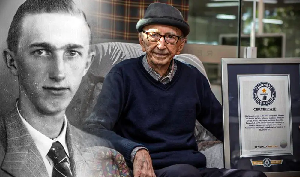 Walter Orthmann logró escribir su nombre en el famoso libro de récords a pesar de su longeva edad. Foto: composición LR/ Guinness World Records