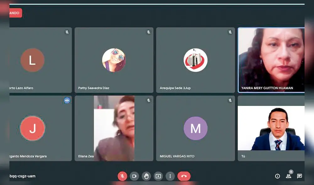Audiencia virtual. Se condenó a esposos por la estafa. Audiencia virtual. Se condenó a esposos por la estafa.