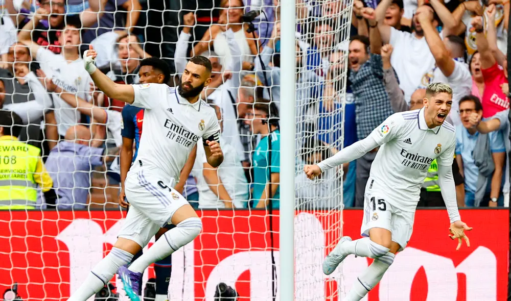 Con este triunfo, Real Madrid se convierte en el único líder de LaLiga. Foto: EFE Con este triunfo, Real Madrid se convierte en el único líder de LaLiga. Foto: EFE