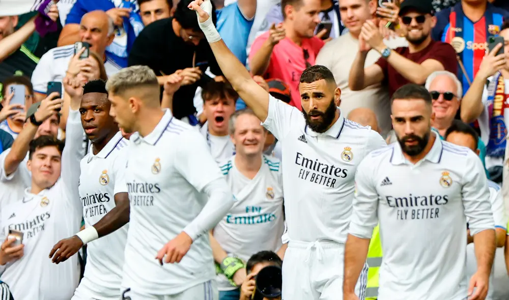 Con este triunfo, Real Madrid se convierte en el único líder de LaLiga. Foto: EFE Con este triunfo, Real Madrid se convierte en el único líder de LaLiga. Foto: EFE