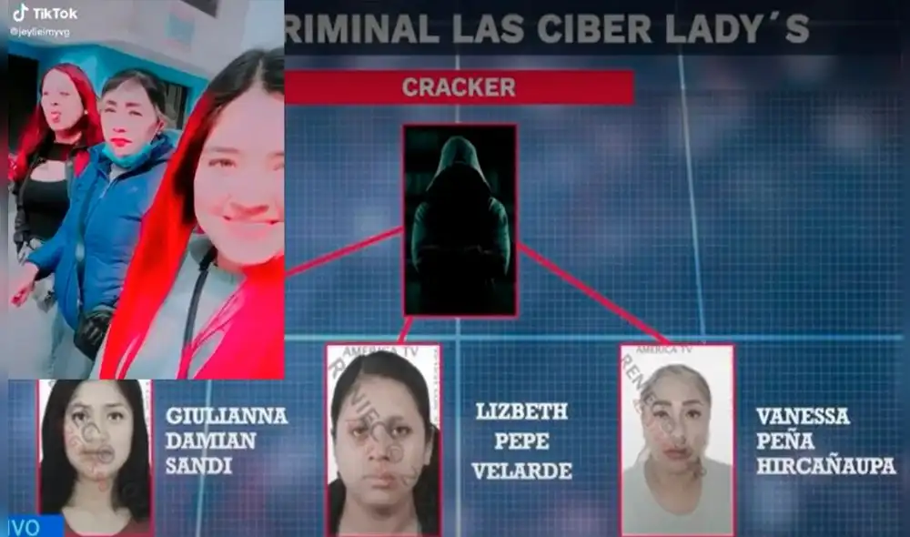 Las jóvenes fueron capturadas por la PNP. Foto: captura Domingo al Día