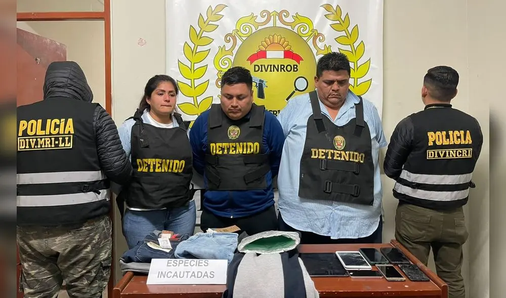 Los detenidos serían integrantes de la banda delincuencial Los Caperos de Aranjuez. Foto: PNP