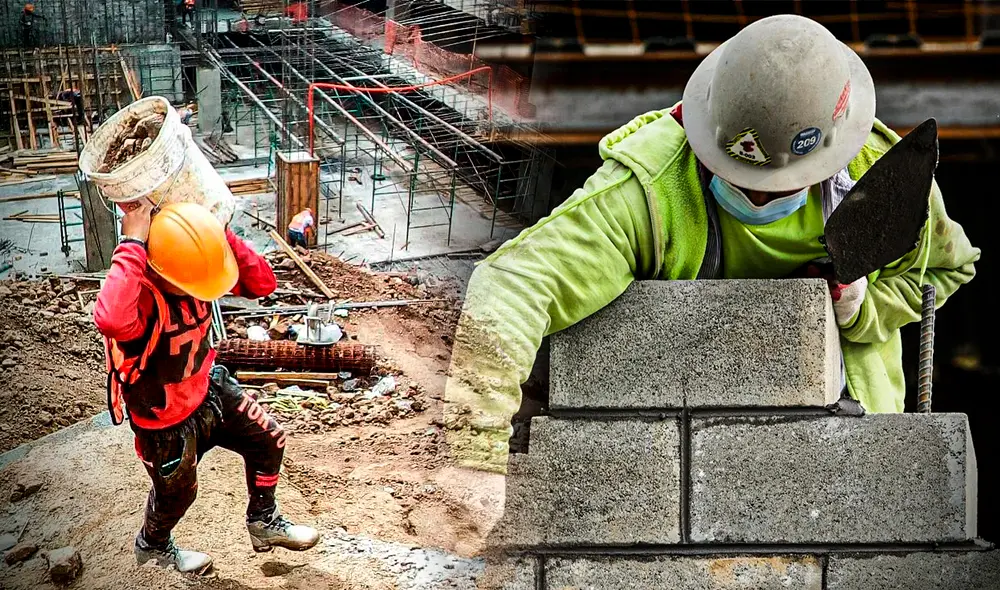 Para trabajar como albañil es necesario tener buena salud física. Foto: composición LR/EFE/Connectas