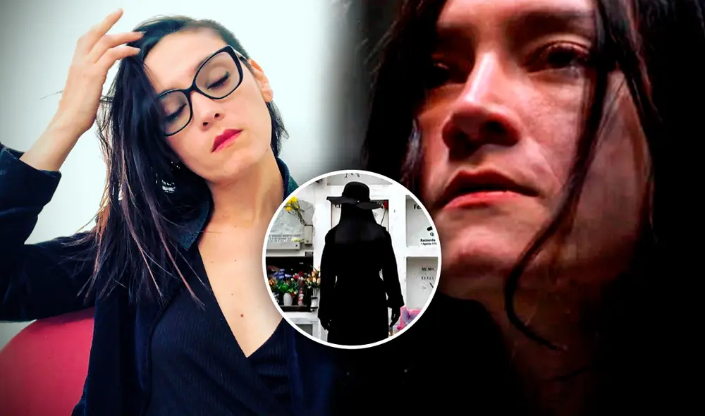 Rocío Limo es la actriz que da vida a la mujer de negro en la serie "Al fondo hay sitio". Foto: composición LR/ captura de Instagram