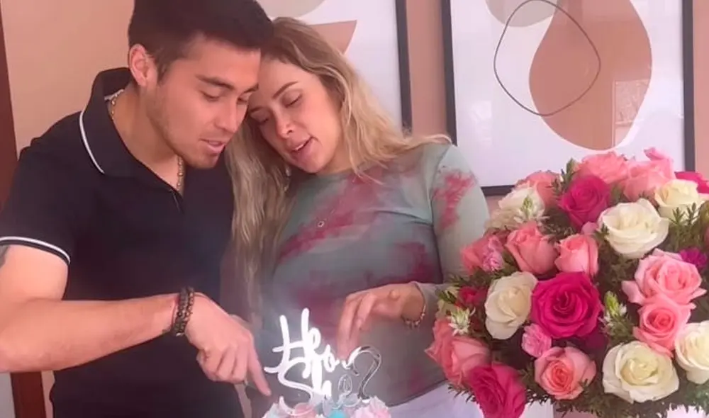 Rodrigo Cuba y Ale Venturo realizaron una fiesta para revelar el género de su bebé. Foto: captura Rodrigo Cuba/Instagram