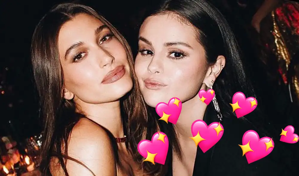Selena Gomez y Hailey Bieber causaron furor con su encuentro en evento de la Academia de los Oscars. Foto: Twitter