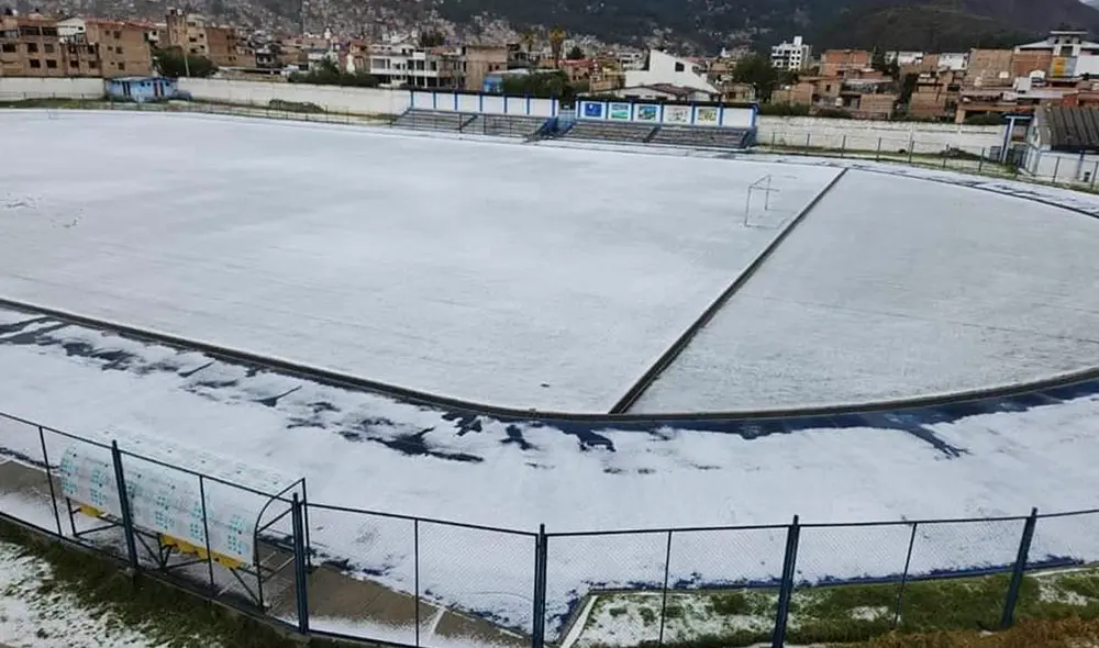 Este inusual hecho se registró por la caída de granizo en la región. Foto: Cutervo Cajamarca